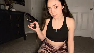 ASMR Special Agents Roleplay w/ Glock 26 pistol & whispering sounds for deep sleep