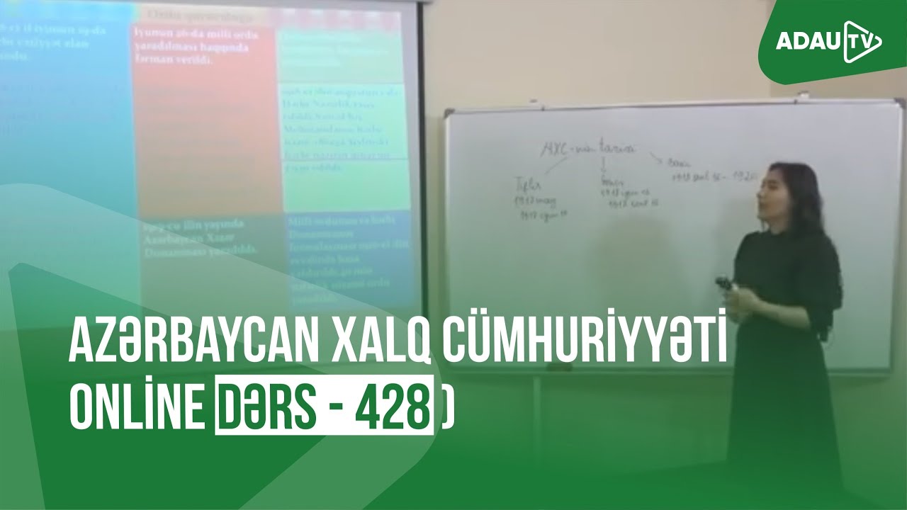 Azərbaycan Xalq Cümhuriyyəti (Online dərs - 428)