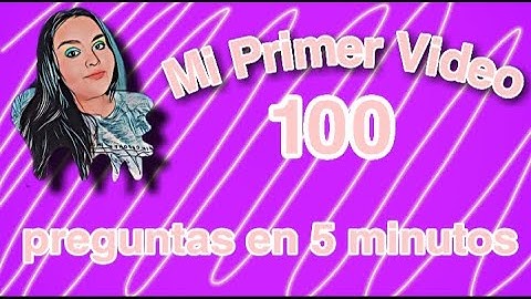 Mi PRIMER VIDEO  100 Preguntas en 5 Minutos  | Soy Ale oliveros 👀🎉