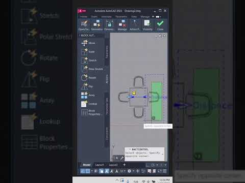 #autocad 2023, How to stretch blocks