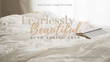 Stony Brook Kappa Phi Lambda Rush Spring 2019