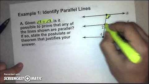 3 5 Proving Lines Parallel