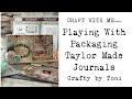 Craftwithmeplaying with packaging taylor made journals shabbychicstyle