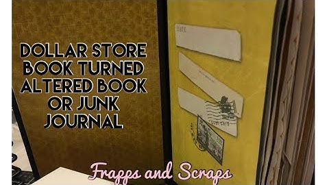 Dollar store book turned altered book or junk journal!! #alteredbook #easyalteredbook #junkjournal