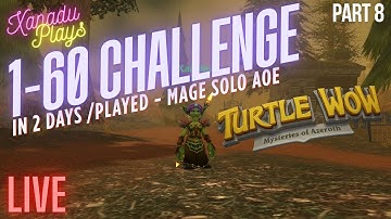 Turtle WoW - SOLO Mage AOE leveling | Level 1-60 challenge Part 8