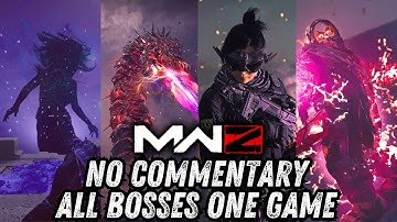 MW3 Zombies All Bosses in One Game Challenge No Commentary Gameplay SOLO