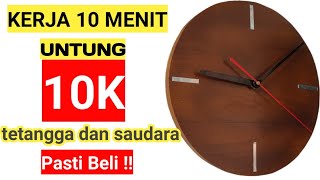 peluang usaha 2022 - cara membuat jam dinding aestetic
