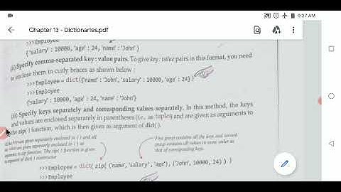 CBSE || CLASS 11 || COMPUTER SCIENCE (083) || CHAPTER 13 || DICTIONARIES VIDEO 4|| Sumita Arora Book