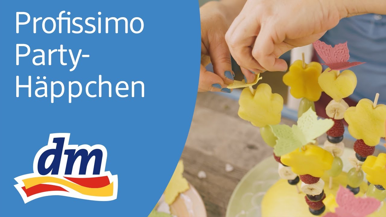 dm Profissimo Obstspieße und Mini-Brötchen