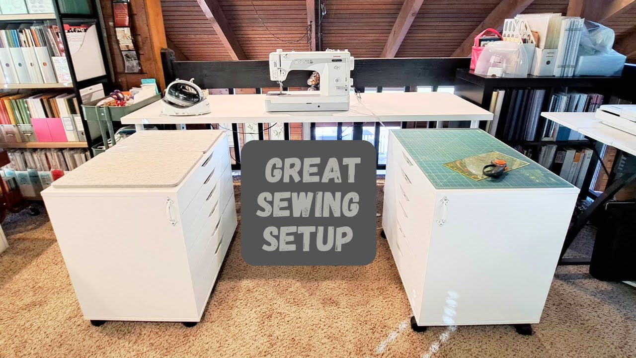 15 DIY Craft Rooms Inspired by IKEA  Sewing desk, Sewing furniture, Sewing  table