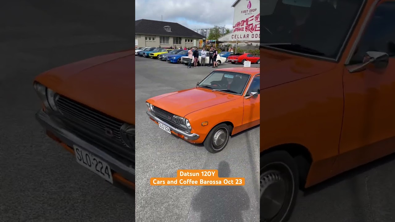 Datsun 120Y back in action at the Cars and Coffee Barossa, SA meet Oct 1st 23