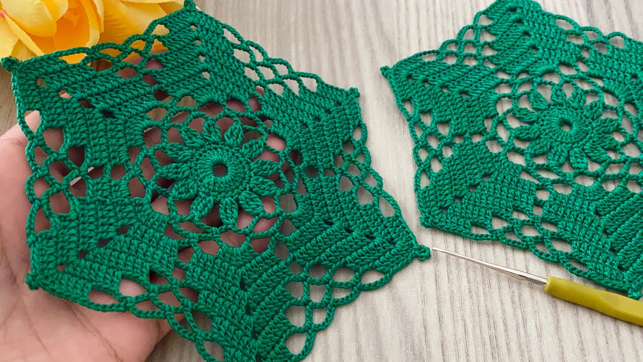 Incredibly Beautiful and Easy Crochet Pattern❗️Hexagon Motif Tutorial Video