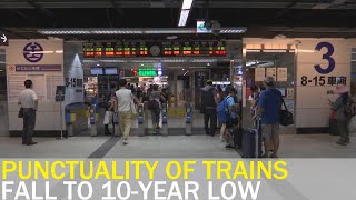 Punctuality Rate Of Tra Trains Falls To 10-Year Low Taiwan News Rti
