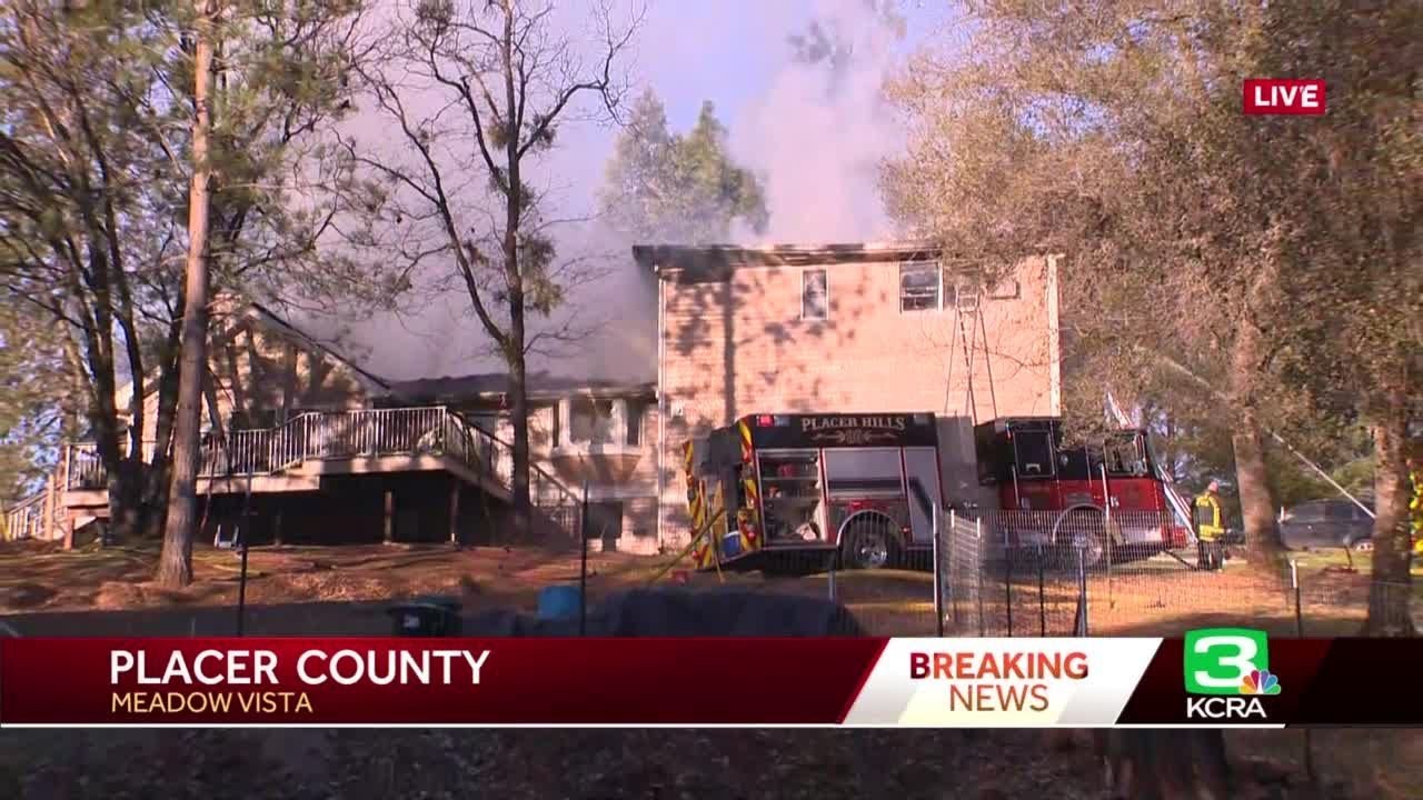 Investigation underway as crews battle house fire in Placer County ...