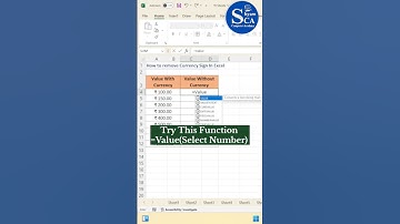 Remove CURRENCY Signs in Excel with VALUE Function MAGIC!✅ #excel #exceltutorial #excelformula