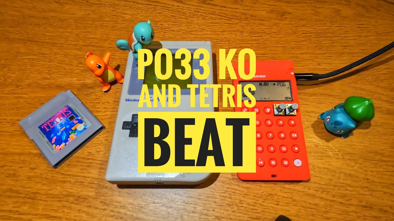 Making a beat with PO33 and a gameboy
