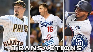 MLB Transactions: Giants Sign Snell, Dodgers Extend Smith, Padres Grab Arraez, and more!