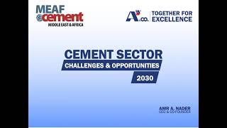 Virtual MEAF Cement Conference - Global Cement - Amr Nader - A³&Co.®