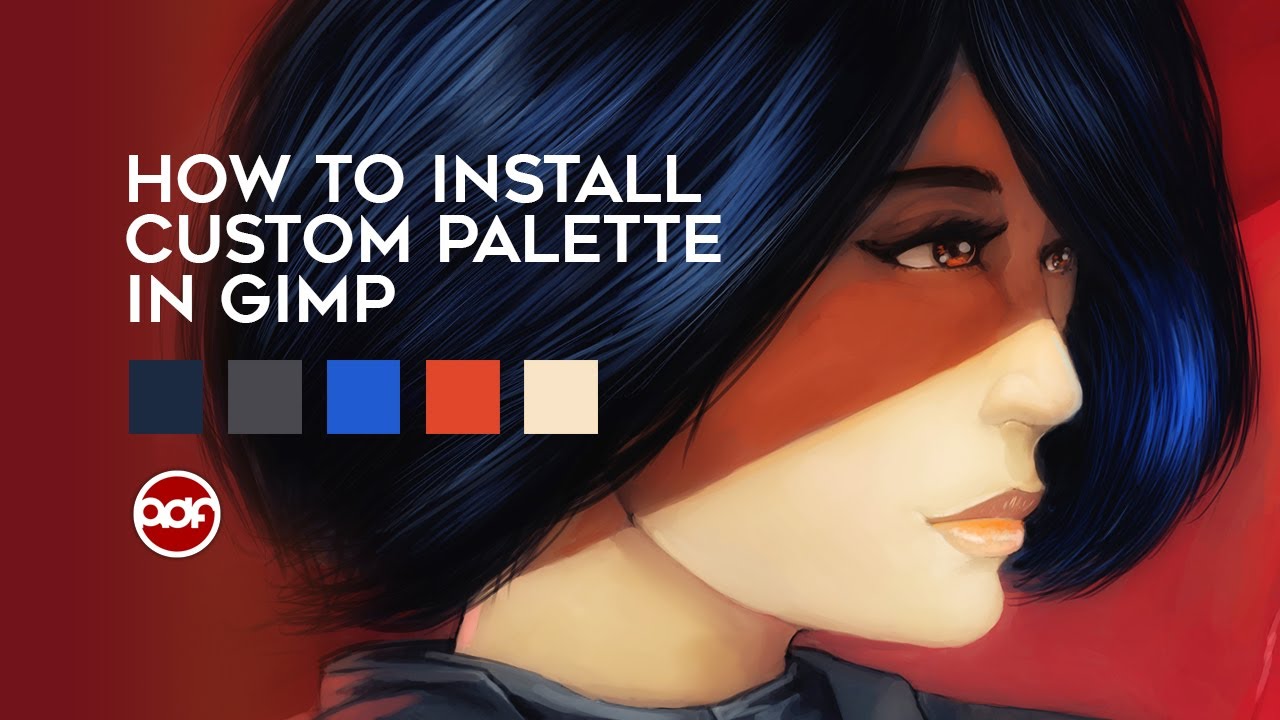 How to Install a Custom Gimp Palette - YouTube