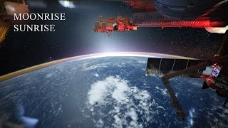 ISS - Moonrise Sunrise · 4K