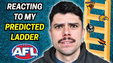 Reacting to my 2025 AFL Ladder Prediction