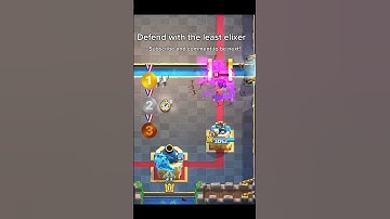 Congrats! - defend with the least elixer! #shorts #clashroyale #challenge