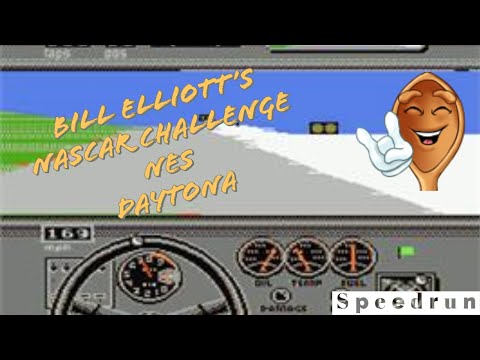 Bill Elliottu0027s Nascar Challenge | NES | Daytona Speedrun
