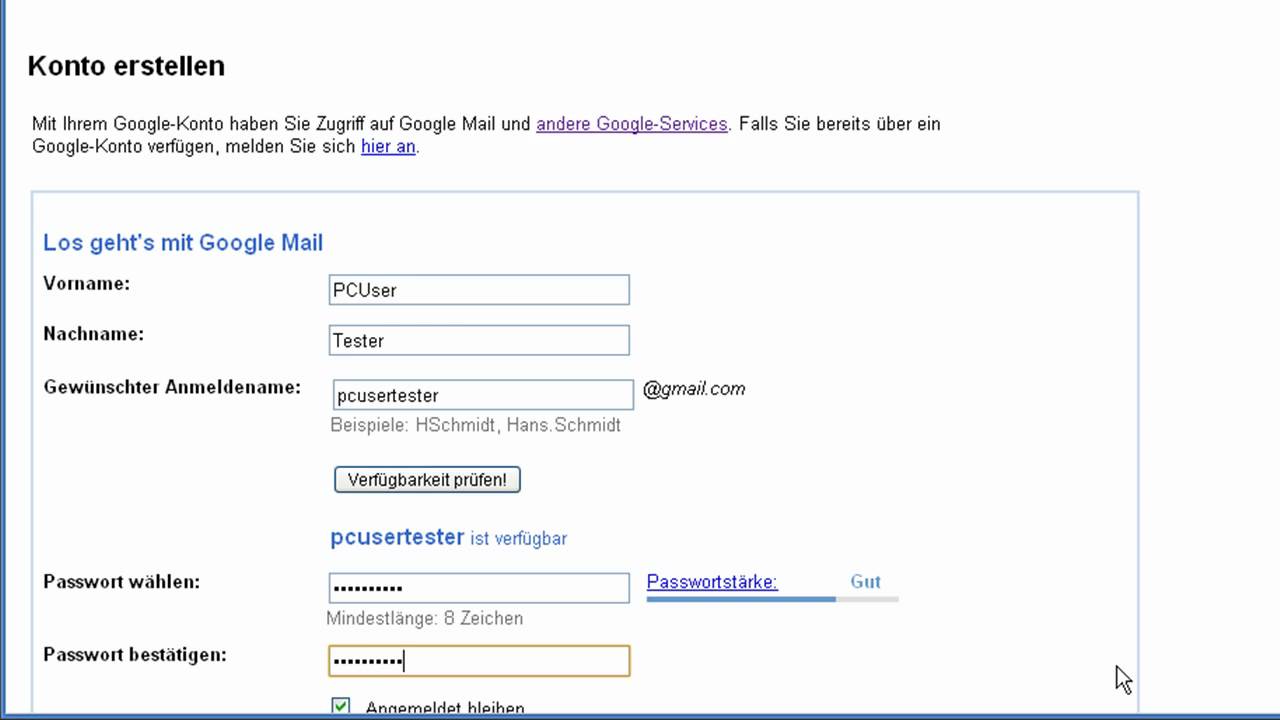 Google Tabellen Teil 1 - Google Konto anlegen - YouTube