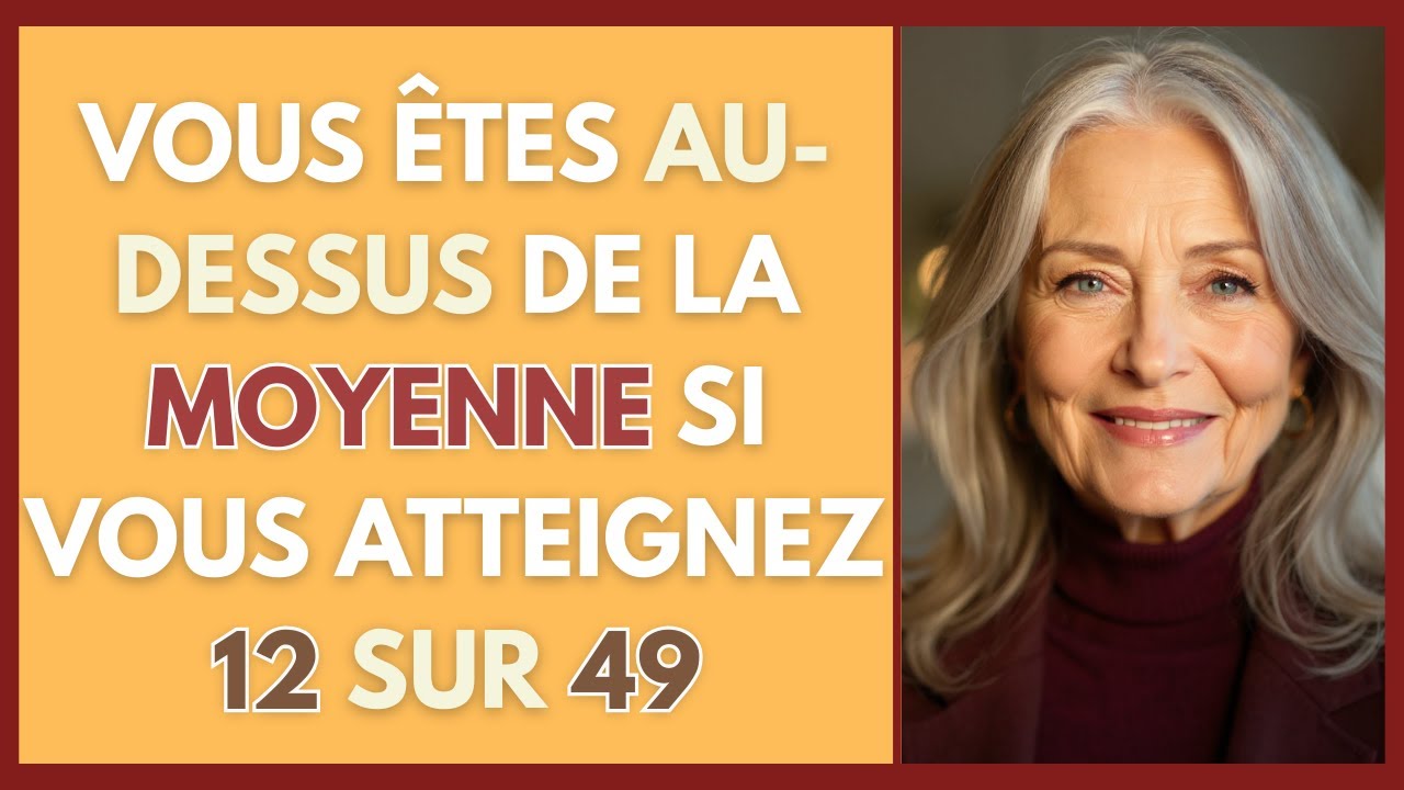 VOUS ÊTES AU-DESSUS DE LA MOYENNE SI VOUS ATTEIGNEZ 12 SUR 49 | QUIZ CG 165