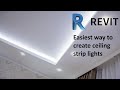 Revit Tutorial | Ceiling Strip Lights In Revit | Easiest way to create lights | Hindi