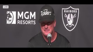 Coach Gruden responds to mask criticism during Vegas home opener