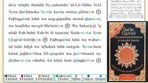 ختمة من مصحف التجويد باللغة الألمانية الصفحة رقم 329