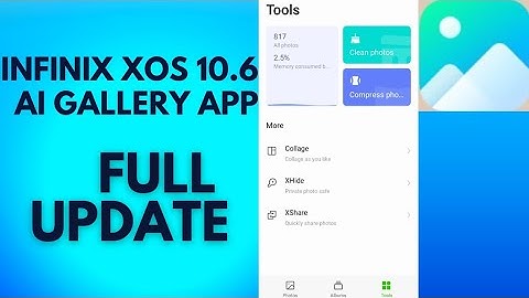 INFINIX XOS 10.6 AI GALLERY 🖼️ APP UPDATE For All INFINIX MOBILES | Saim Saqlain @reviewswithsaim