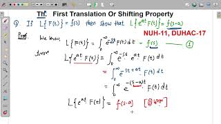 Methods Of Applied Mathematics, Chapter 2 , Laplace Transform, Tutorial 08