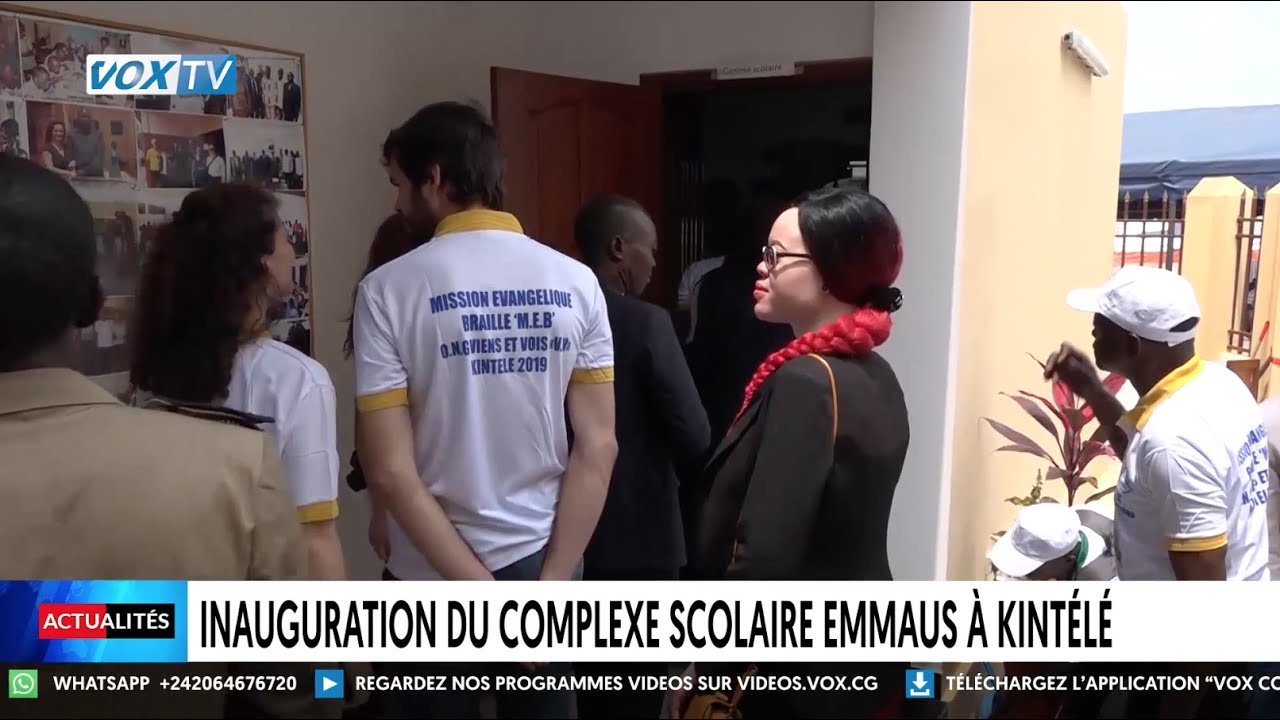 Inauguration du complexe scolaire Emmaus à Kintélé