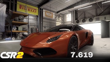 【CSR2】Hussarya (purple) 7.619 tune & shift