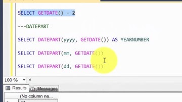 Chapter 9: TSQL Date Functions