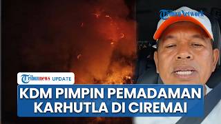 Thick Smoke from Mount Ciremai Wildfires Billows High, Dedi Mulyadi Personally Leads Extinguishin...