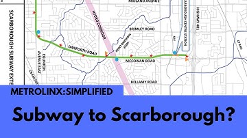 Scarborough Subway Extension; Metrolinx:Simplified