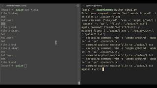 : vim AI - applying vim commands on one or more files from terminal