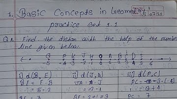 Class 9 Sub math2  Chapter 1 Basic Concepts in Geometry practice set 1.1