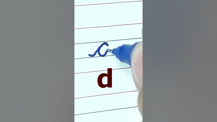 How to write small letter d | Cursive writing a to z #cursivewriting #handwriting  #shorts