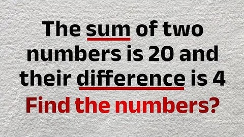 SAT Math: ONLY 5% Passed This Simple Number Riddle | Word Problems Leading To Simultaneous Equations