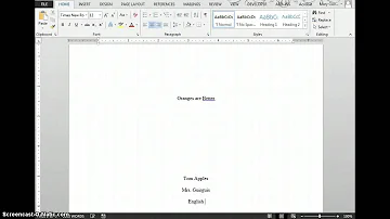 What is title page in MS Word?