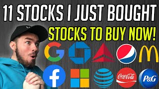 11 Stocks I Bought Yesterday! - Best Stocks To Buy Now!