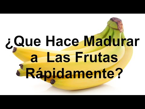 Vídeo: Què ajuda a madurar la fruita?