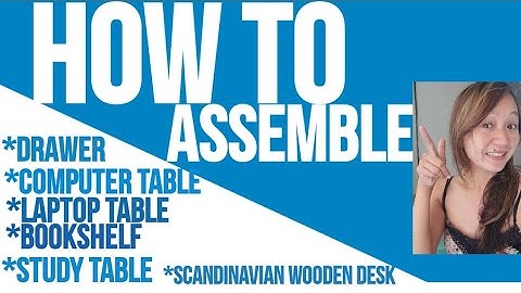 ASSEMBLE COMPUTER/LAPTOP TABLE|DRAWER|BOOKSHELF|SCANDINAVIAN WOODEN DESK