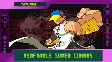 X-Yun A-Yun X-ism A-ism Verifiable Super Combos - Street Fighter Alpha 3 SFA3 Upper/Max