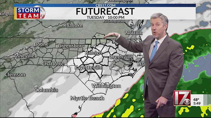 Snow Forecast Central NC Jan 19 2025 Wes Hohenstein CBS 17
