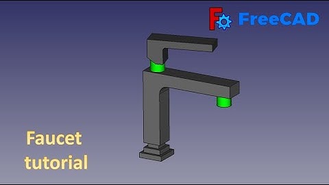 FreeCAD Tutorial : How to make a faucet in Freecad #freecad #3dmodel #3ddesign #cad